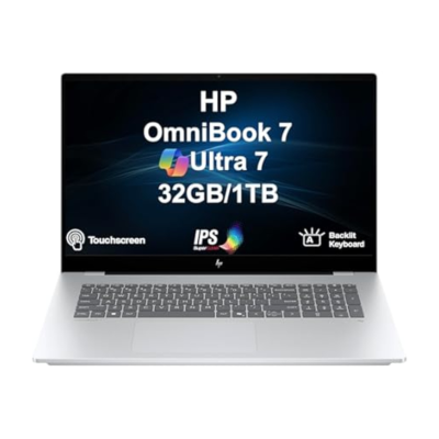 HP OmniBook 7 Laptop 17-dc0xxx | Intel Core Ultra 7 258V | Intel Arc 140V | 32GB RAM | 1TB SSD | 17.3" FHD IPS Touchscreen (Open Box)