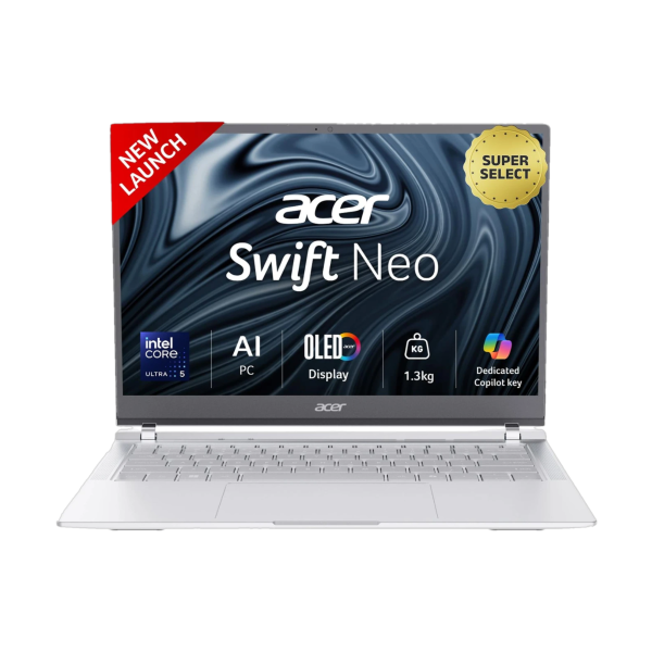 Acer Swift Neo SFN14-54H | Intel Core Ultra 5 115U | Intel Graphics | 16GB LPDDR5 | 512GB SSD | 14" WUXGA OLED