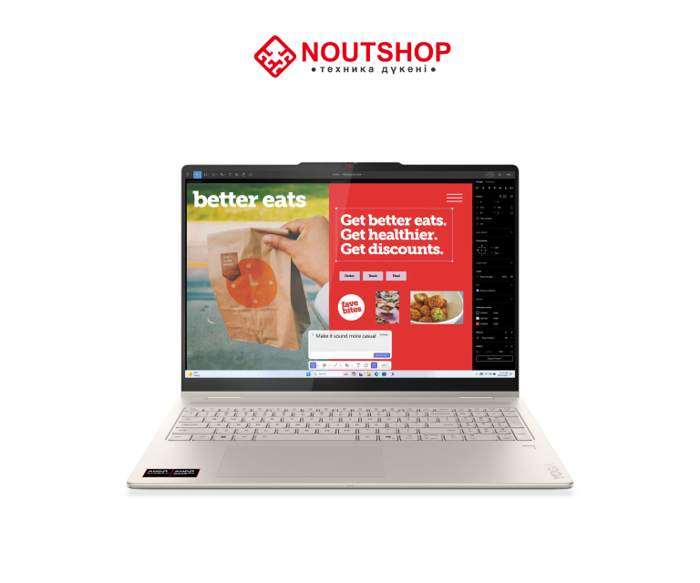  Lenovo Yoga 7|  AMD Ryzen™ AI 5 340 •  AMD Radeon™ 840M • 16GB • 512 GB SSD