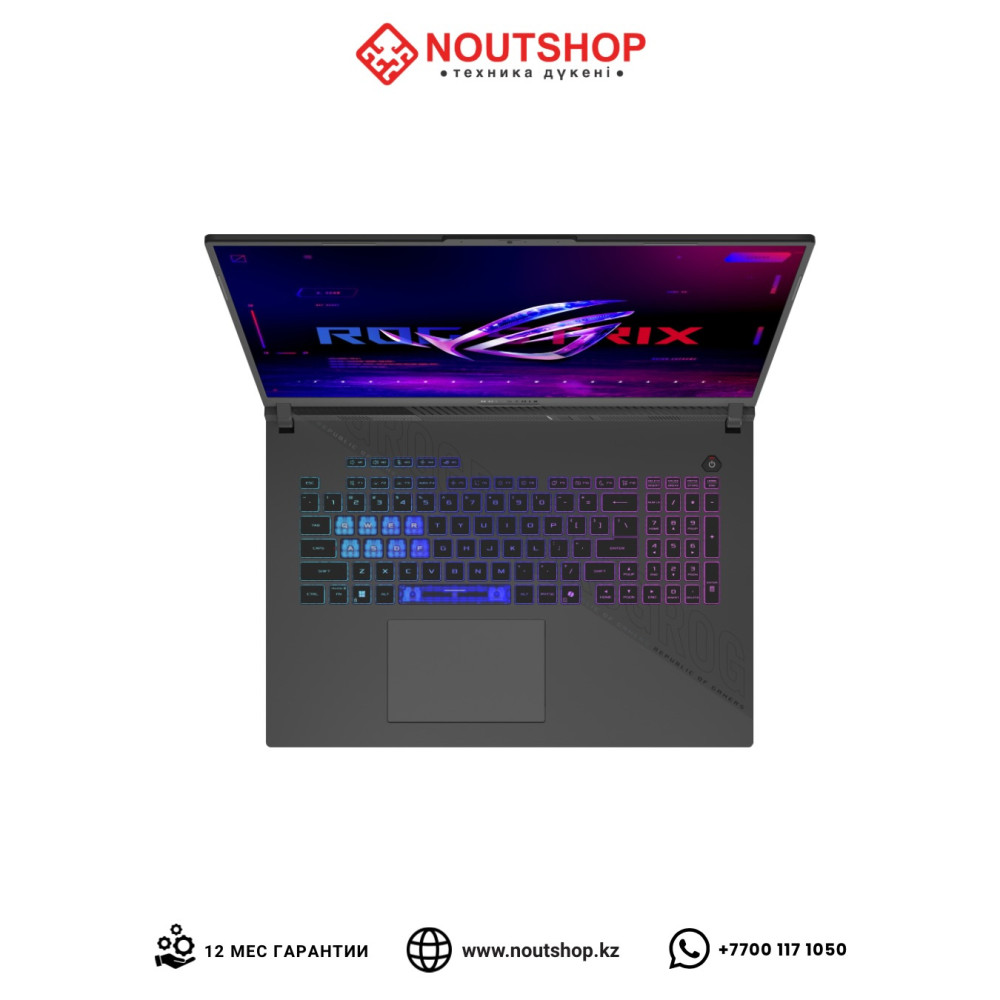ASUS ROG STRIX G18 | AMD Ryzen 9 8940HX | NVIDIA GeForce RTX 5060 8GB | 32 ГБ DDR5-5200 | SSD 1 ТБ PCIe 4.0 NVMe | 18.0″ IPS, 144Hz